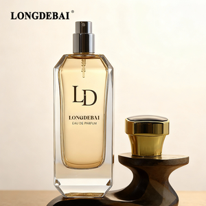 Botella de Perfume Cuadrada Plana de Vidrio de Base Gruesa de Lujo de 100 ml, Botella de Perfume con Atomizador de 0.13 cc, con Caja y Bolsa de Embalaje - Product Image 5