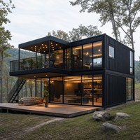 Maison modulaire en acier pour logements résidentiels, hébergements de villégiature et espaces commerciaux compacts