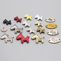 Étiquette personnalisée en métal avec logo, badges personnalisés, étiquettes de bagage en cuir avec logo métallique pour sacs et vêtements, étiquettes de vêtements personnalisées avec logo métallique