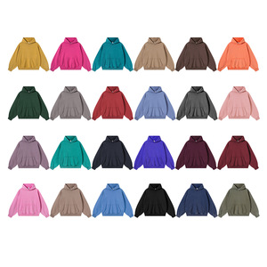 Sweat-shirt unisexe en coton épais 380G, couleur Morandi vintage, teint à la cire, délavé, effet vieilli, épaules tombantes, coupe ample - Product Image 1