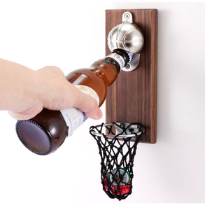 Llavero Abridor de Botellas con Forma de Balón de Baloncesto, Regalo Deportivo Novedoso para Hombres, Abridor de Botellas de Acero Inoxidable - Product Image 1