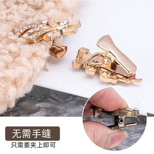 Clip pour châle, clip pour pull style rétro européen et américain, clip pour écharpe femme avec strass, anti-exposition, fixation de col, fixation d'écharpe - Product Image 2