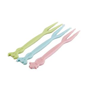 Fourchettes à fruits jetables de Noël, fourchettes en plastique pour gâteaux et desserts, vente en gros à un yuan. - Product Image 1