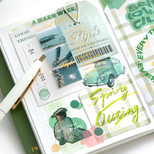 Simno Aesthetic Vintage Junk Journal, grand carnet de <span class=keywords><strong>scrapbooking</strong></span>, autocollants, fournitures pour <span class=keywords><strong>album</strong></span> photo, <span class=keywords><strong>kit</strong></span> de <span class=keywords><strong>scrapbooking</strong></span> - Product Image 4