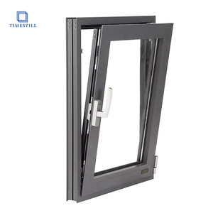 Thiết kế hiện đại đôi bằng kính khung nhôm khuôn cửa sổ nghiêng xoay mở phong cách louver Rèm Nhà Phòng Ngủ biệt thự sử dụng - Product Image 1