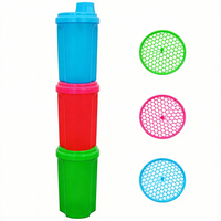 Bouteille de shaker en plastique pour protéines, personnalisée, résistante, de qualité supérieure, 500 ml, anti-fuite, gobelet mélangeur pour l'entraînement, cadeaux d'entreprise