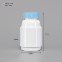 Bouteille d'emballage en plastique pour pilules de vitamines et compléments alimentaires avec logo personnalisé 200 ml 250 ml 300 ml