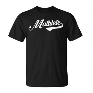 Camiseta Mathlete negra unisex para adultos, talla mediana, regalo para genio de las matemáticas - Product Image 2