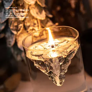 아마존 새로운 아로마 테라피 양초 가구 장식 발렌타인 데이 수제 빙산 타이타닉 선물 향기로운 촛불