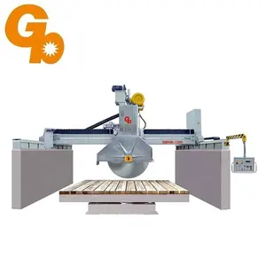 Marmer Kuarsa Granit Batu Bridge Saw Cutting Machine