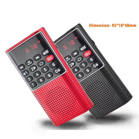 Factory Speaker Radio Mini Portabel, Pengeras Suara dengan Perekam Suara dan Pemutar MP3, Mendukung FM dan TF /USB Model Baru