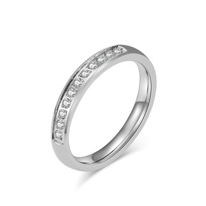 Purple Diamond <b>Ring</b> For Women Round Brilliant Cut Wedding Band Everyday Wear Jewelry <b>Thin</b> Strip Design - Product Image 5
