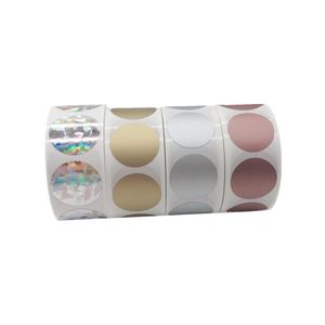 ملصقات دائرية قابلة للخدش 25 ملم، 300/500 قطعة، ملصقات ذاتية اللصق قابلة للتقشير، ملصقات دائرية للهدايا وألعاب الحفلات - Product Image 1