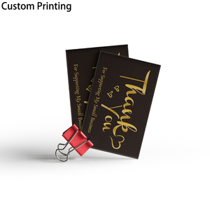 Tarjetas de Presentación de Lujo al por Mayor para Regalos de Boda, Negras, Mate y Brillantes, de Cartón Offset y Cartón Corrugado, Tarjetas de Agradecimiento - Product Image 6