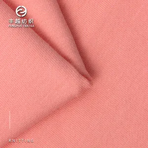 2332# Stretch Knitted Warm Garments Costumes Plain Dyed 30%polyester/65%cotton Mixed french terry fabric