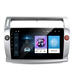 Podofo 9'' Android Car Stereo Double Din Car Radio Video 2 Din BT Wifi GPS FM For Citroen C4/C-Triomphe/C-Quatre 2004-2009