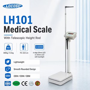 Báscula Digital Médica LOCOSC LH101-LED, Medición de Altura y <span class=keywords><strong>Peso</strong></span>, Función IMC, Pantalla LED/LCD, Construcción de Acero al Carbono - Product Image 1