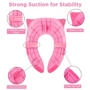 Bambini Scherza il Bambino Pieghevole Pastiglie di Viaggio sedile del water Portatile Riutilizzabile Sedile del Water Per Potty Training di Sicurezza toilet seat Covers - Product Image 3