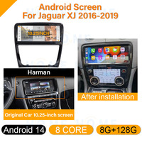 Nuevo Android 14 MTK 8 Core 8 + 128G pantalla táctil de 10,25 pulgadas para Jaguar XJ 2010-2019 navegación GPS REPRODUCTOR DE Radio Multimedia Carplay