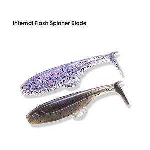 <span class=keywords><strong>Leurre</strong></span> de pêche artificiel 65 mm 2,7 g, <span class=keywords><strong>leurre</strong></span> souple en plastique en forme de ver avec queue à pagaie, swimbait - Product Image 3