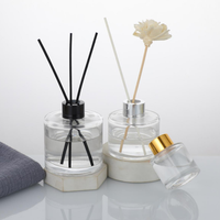 Diffuseurs à roseaux modernes de luxe 50ml-200ml, contenants vides avec bouchon à vis pour huiles essentielles, parfums et usages décoratifs