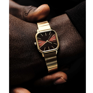 Quadrato Seiko Sport <span class=keywords><strong>orologio</strong></span> di moda al quarzo per le donne in acciaio inox catena fascia oro <span class=keywords><strong>Vintage</strong></span> colore vetro quadrante impermeabile - Product Image 6