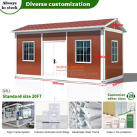 Maisons miniatures de luxe personnalisées en conteneurs, serres, maisons modernes mobiles préfabriquées en acier léger, villas en kit, appartements, ateliers