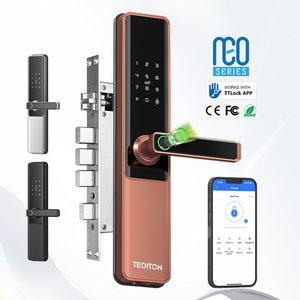 Ttlock แอปไบโอเมตริกซ์ที่ปลอดภัยด้วยรหัสผ่านดิจิตอลปุ่มกดมหากาพย์ล็อคประตูหลักอัจฉริยะด้วยการพิมพ์ลายนิ้วมือสำหรับประตู - Product Image 1