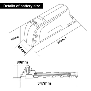 Kit de conversion de vélo électrique avec batterie au lithium 36V 48V 10Ah/13Ah/15Ah de l'usine <span class=keywords><strong>Qingtian</strong></span> pour vélo électrique - Product Image 3