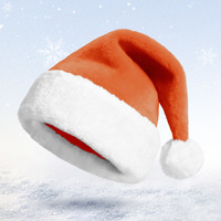 Chapeau de Père Noël vintage personnalisé avec logo, nœuds rouges et blancs, lettres de dessin animé, mélange de laine, ajustable, pour fêtes de Noël et costumes d'hiver