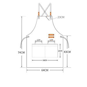 Canvas <b>Apron</b> Cooking <b>Kitchen</b> Wear Resistant Water Repellent Oil Proof With Printed Lettering Daily Use - Product Image 5
