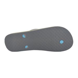 Vente en gros de tongs sportives pour hommes, semelle sandwich, bleu gris, sandales de plage, logo personnalisé, tongs d'été - Product Image 3