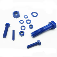 Fabricants de boulons à goujon DIN933 Téflon PTFE Boulons et écrous à double extrémité Boulon à goujon haute résistance avec écrou hexagonal