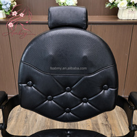 Fauteuil de barbier hydraulique moderne, chaise de salon de coiffure durable avec massage du dos pour mobilier de salon de coiffure commercial