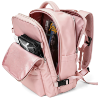 Tas Ransel Laptop Anti Air Kapasitas Besar Grosir dengan Port USB, Logo Custom OEM, untuk Sekolah, Penggunaan Sehari-hari, Wanita