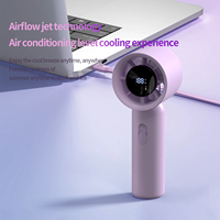 Mini ventilateur électrique portable, batterie 3000 mAh, refroidisseur d'air personnel, vitesses réglables, moteur silencieux sans balais, pour l'extérieur