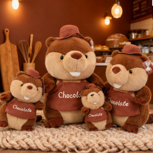 Peluche de Marmota con Logotipo Personalizado, Color Maillard, Juguete de Peluche de Mapache, Muñeco de Peluche para Bebés, Almohada Suave, Cojín, Regalos para Niños - Product Image 3