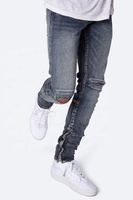 Pantalons Jeans OEM les moins chers Marques italiennes Usine de lavage Jeans lourds Coupe de tissu Jeans skinny Manufacturing Company 317