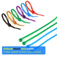 4.8mm autobloquant Nylon 66 attaches de câble 100 pièces ensemble noir blanc rouge jaune bleu-sangles de reliure de fil en plastique attaches à glissière ne se cassent jamais