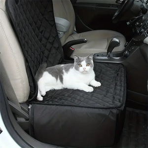 Siège d'auto pliable pour animaux de compagnie Siège rehausseur de voiture de voyage pour animaux de compagnie Coussin double face lavable et poche de rangement Produits pour chiens - Product Image 5