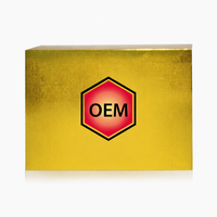 Boîte d'emballage en papier naturel gaufré épais recyclé 9x8x7cm pour le bien-être quotidien, marque privée OEM