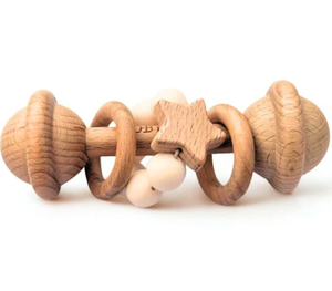 Sustainable Bamboo & <b>Wood</b> Baby Rattles - Product Image 3