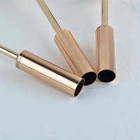 Lot de 3 bougeoirs dorés vintage pour bougies, idéal comme centre de table de mariage, pour cheminée ou comme cadeau de pendaison de crémaillère