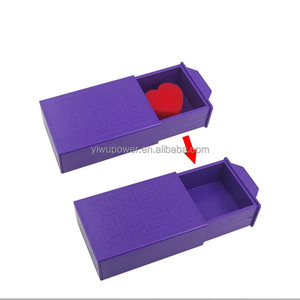 Accessoires de magie de scène classiques de bonne qualité Boîte violette secrète promotionnelle Boîte à tiroir de tour de magie pour les enfants - Product Image 1