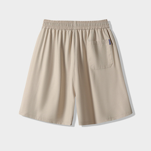 กางเกงขาสั้นผู้ชายสไตล์ญี่ปุ่นเอวยางยืดกางเกงขาสั้นแห้งเร็วสีพื้นสำหรับใส่เล่นกีฬาสันทนาการเย็นใส่เล่นกีฬาวิ่งตอนเช้า - Product Image 2