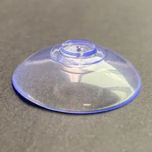 Best Selling Dia.80mm Irregular Sucker PVC Clear Transparent Suction Cup With Terminal For Your Bathroom Application