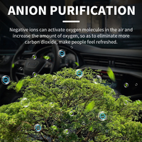 Portable Mini Negative Ion Generator 20 Million Ions/cm³ USB Rechargeable Air Purifier Ionizer for Home Car Travel