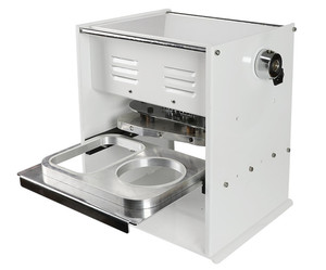 Máquina Selladora de Envases de Papel de Aluminio Eléctrica/Manual con Motor, para Cajas y Tazones, Sellado Térmico Paralelo, Personalizada para Alimentos - Product Image 1