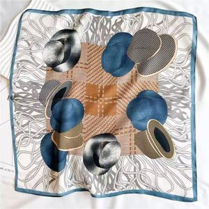 New Spring Jacquard Printed Fashion Small <b>Scarves</b> Women Wholesale Luxury 100% Pure <b>Silk</b> Square <b>Scarf</b> - Product Image 3