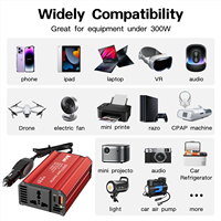 Convertisseur d'alimentation pour voiture, transformateur de tension USB portable, conversion 12V/24V en 220V, chargeur USB AC 3000W